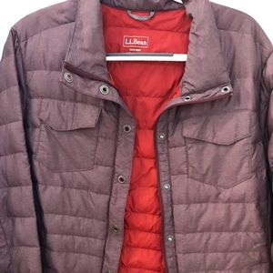 L.L.Bean Traverse Shirt Jacket XL deep wine